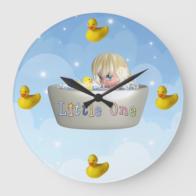 Pequeño reloj de pared de baño (Anverso)
