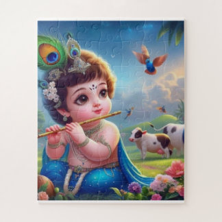 Pequeño rompecabezas de Krishna de 50 piezas"