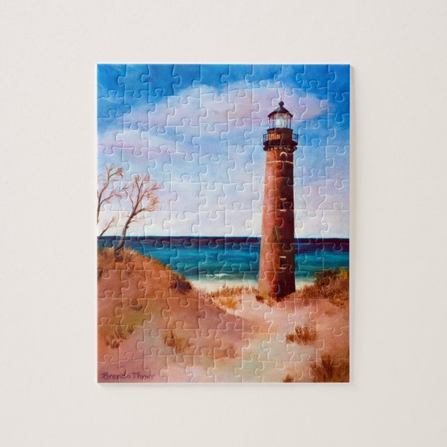 Pequeño rompecabezas del faro del punto del Sable (Vertical)
