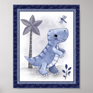 Pequeno Rugido Dinosaurio - Arte de Guardería T-Re