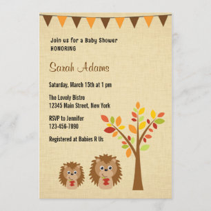 Pequeño Rústico de la invitación a Baby Shower a H