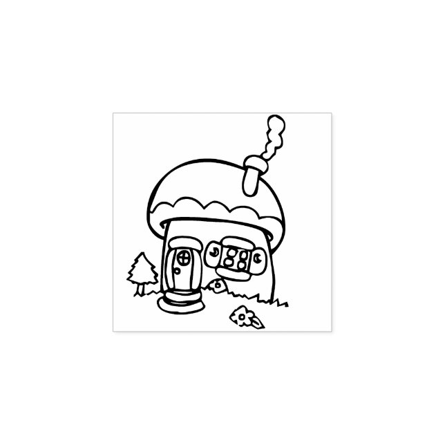 pequeño sello de arte de cabaña (Impresión)