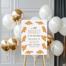 Pequeño signo de bienvenida de Baby Shower nugget