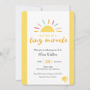 Pequeño sol milagroso, Invitación Baby Shower Prem