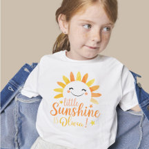 Pequeño Sunshine personalizado de la camiseta de l