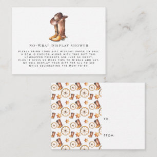 Pequeño Vaquero   Tarjeta de Invitación para la Du