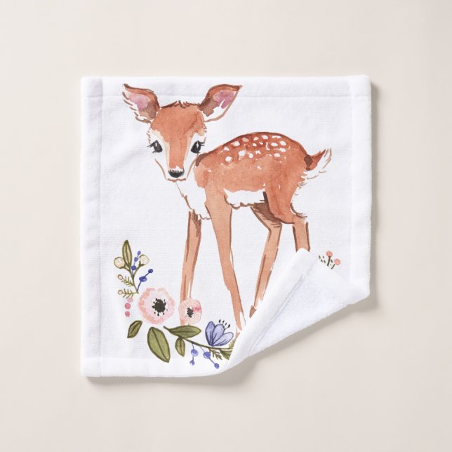 Pequeño washcloth de los ciervos para los bebés (Toallita)