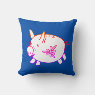 Pequeño y dulce cerdo / Cojín decorativo bancario