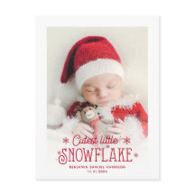 Pequeño y escuálido anuncio de nacimiento de fotos