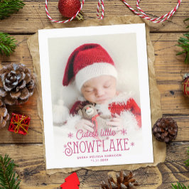 Pequeño y escuálido anuncio de nacimiento de fotos