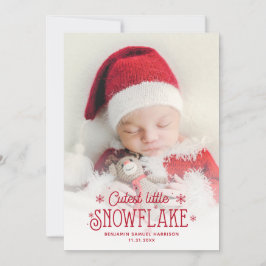 Pequeño y escuálido anuncio de nacimiento de fotos