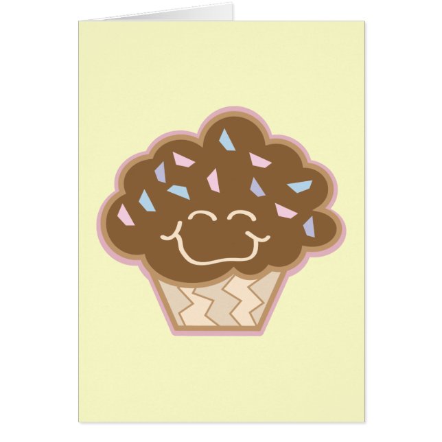 pequeño y feliz pastel de chocolate (Frente)