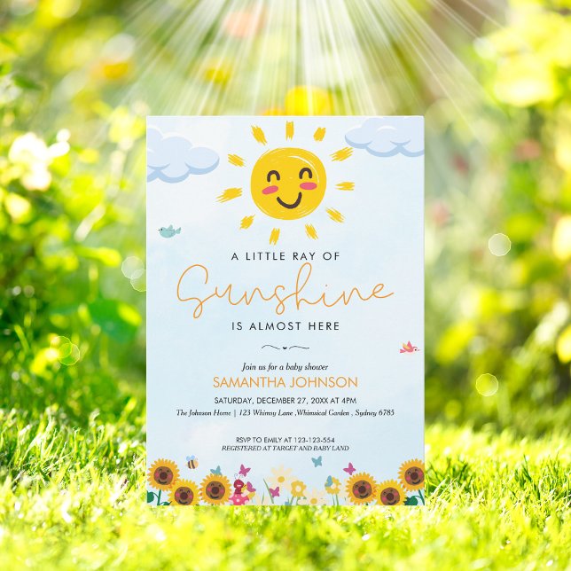 Pequeño y lindo rayo de la invitación de Sunshine  (Subido por el creador)