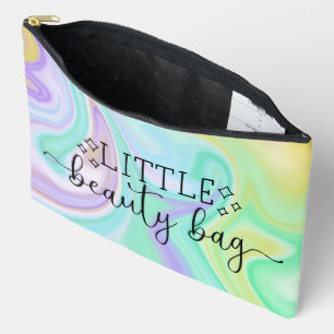 Pequeño y pequeño bolso de belleza arte de palabra