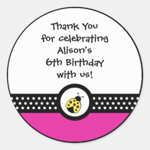 Pequeños amigos pegatinas de cumpleaños