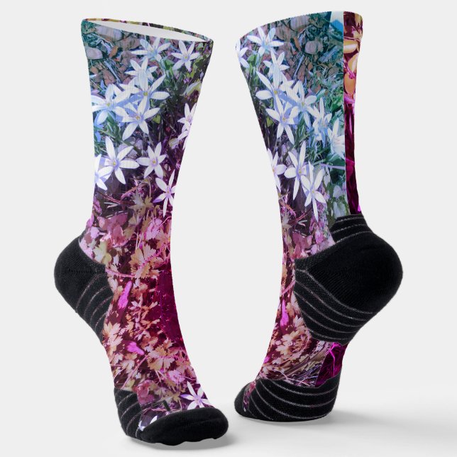 Pequeños calcetines de flores blancas (Angular)