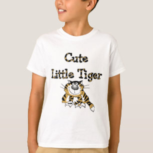 Pequeños camisetas y regalos lindos del tigre