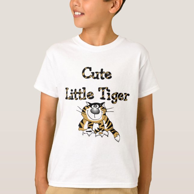 Pequeños camisetas y regalos lindos del tigre (Anverso)