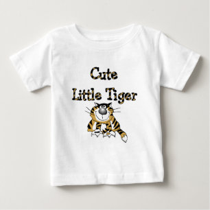 Pequeños camisetas y regalos lindos del tigre