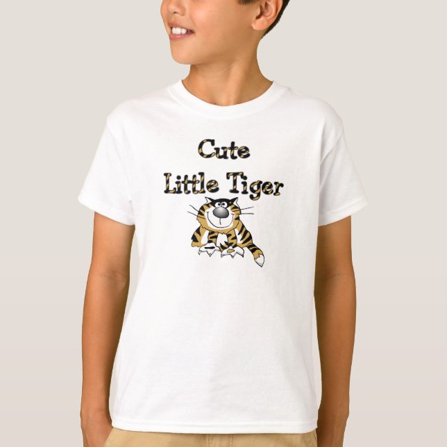 Pequeños camisetas y regalos lindos del tigre (Anverso)