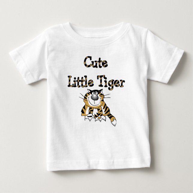 Pequeños camisetas y regalos lindos del tigre (Anverso)