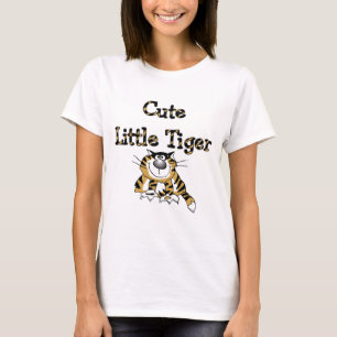 Pequeños camisetas y regalos lindos del tigre