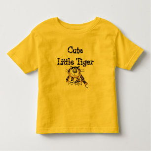Pequeños camisetas y regalos lindos del tigre