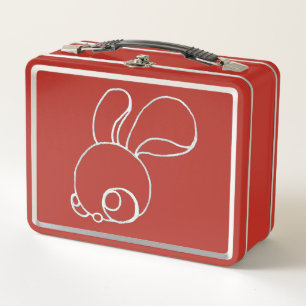 Pequeños conejitos y coyote saltando en un rojo