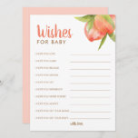 Pequeños Deseos De Baby Shower Por Tarjetas De Con<br><div class="desc">¡Hay Un Pequeño Peach En El Camino! Pequeños Deseos De Baby Shower Por Tarjetas De Consejos</div>