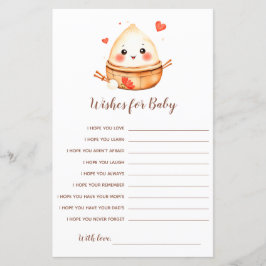 Pequeños deseos de doblamiento para la tarjeta de