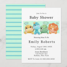 Pequeños Dinosaurios Adorables Invitaciones A La D
