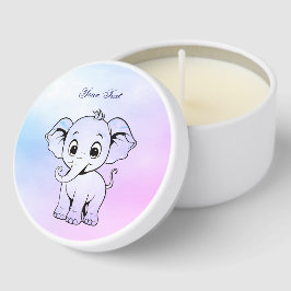 Pequeños favoritos de velas de elefante lindo