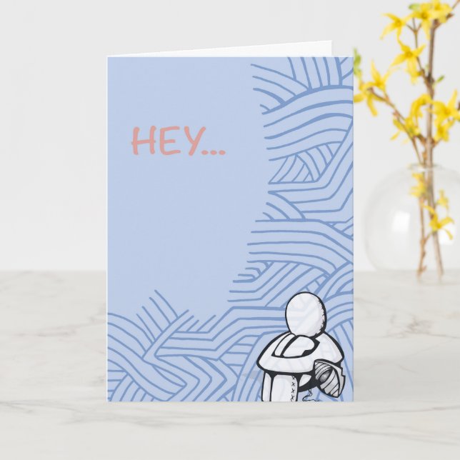 Pequeños gestos aquí si me necesitas 5 x 7 tarjeta (flor amarilla)