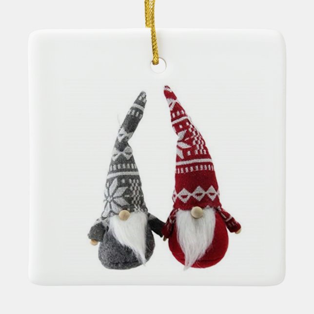 *PEQUEÑOS GNOMES DULCES* ORNAMENTO DE NAVIDAD (Anverso)