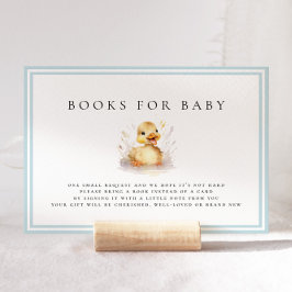 Pequeños libros de Baby Shower de pato para bebé