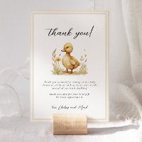 Pequeños libros de Baby Shower de pato para bebé