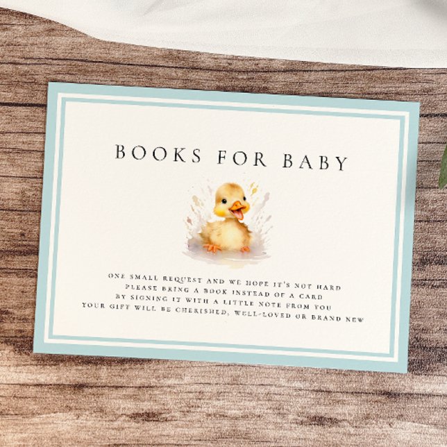 Pequeños libros de Baby Shower de pato para bebé (Subido por el creador)