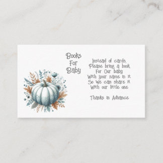 Pequeños libros de calabaza para la tarjeta de cie