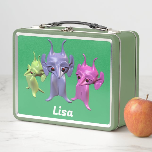 Pequeños marcianos personalizan la caja de almuerz (In situ)