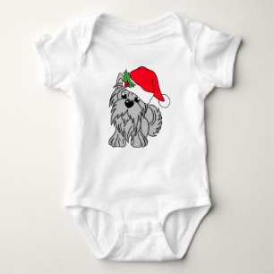 Pequeños Navidades grises Doggie Baby Jersey Bodys