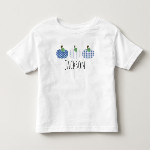 Pequeños niños Calabaza azul Trio camiseta