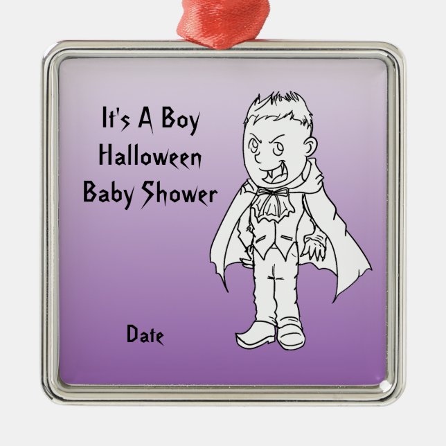 Pequeños ornamentos de Halloween Baby Shower del (Frente)