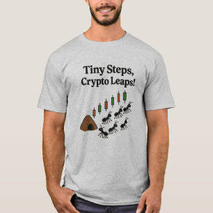 Pequeños pasos Crypto salta la camiseta