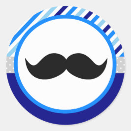 Pequeños pegatinas de Baby Shower del hombre