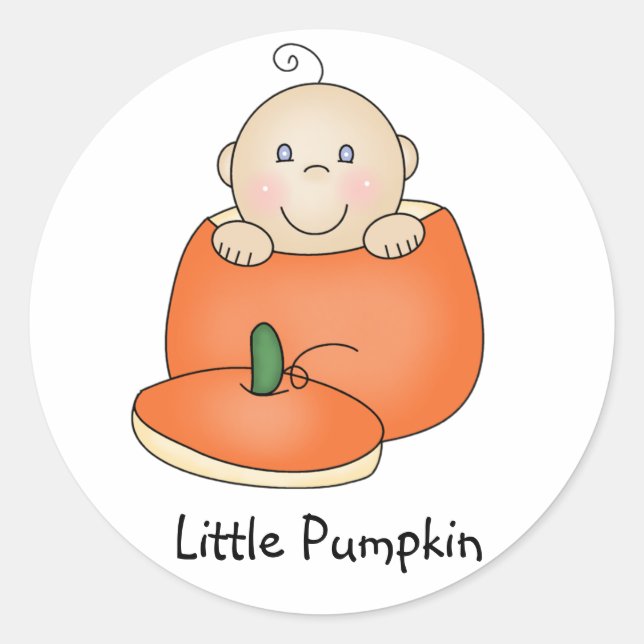 Pequeños pegatinas de calabaza (Anverso)