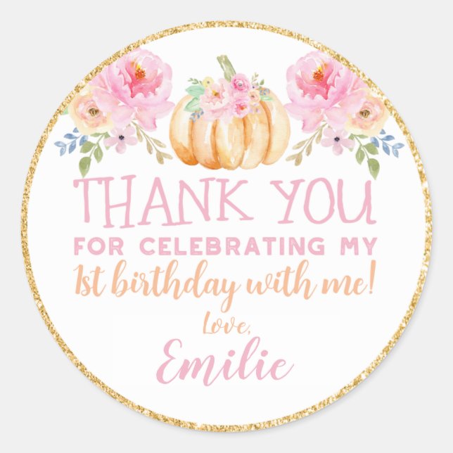 Pequeños Pegatinas de calabaza (Anverso)