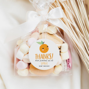 Pequeños Pegatinas de Citrus Citrus Favor del Bebé
