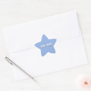Pequeños pegatinas de la estrella del surf