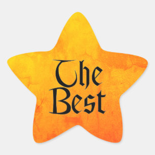 Pequeños pegatinas de la mejor estrella
