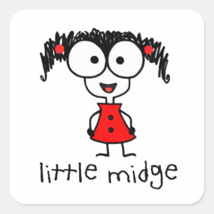 Pequeños Pegatinas de Midge